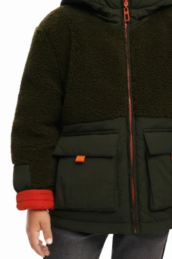 Casacões E Casacos<Desigual Abrigo acolchoado combinado