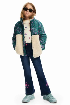 Casacões E Casacos<Desigual Abrigo acolchoado combinado