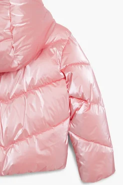 Casacões E Casacos<Desigual Abrigo acolchoado metalizado com capuz