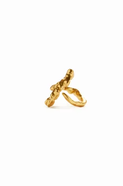 Joalharia<Desigual Anel letra A banho ouro Zalio