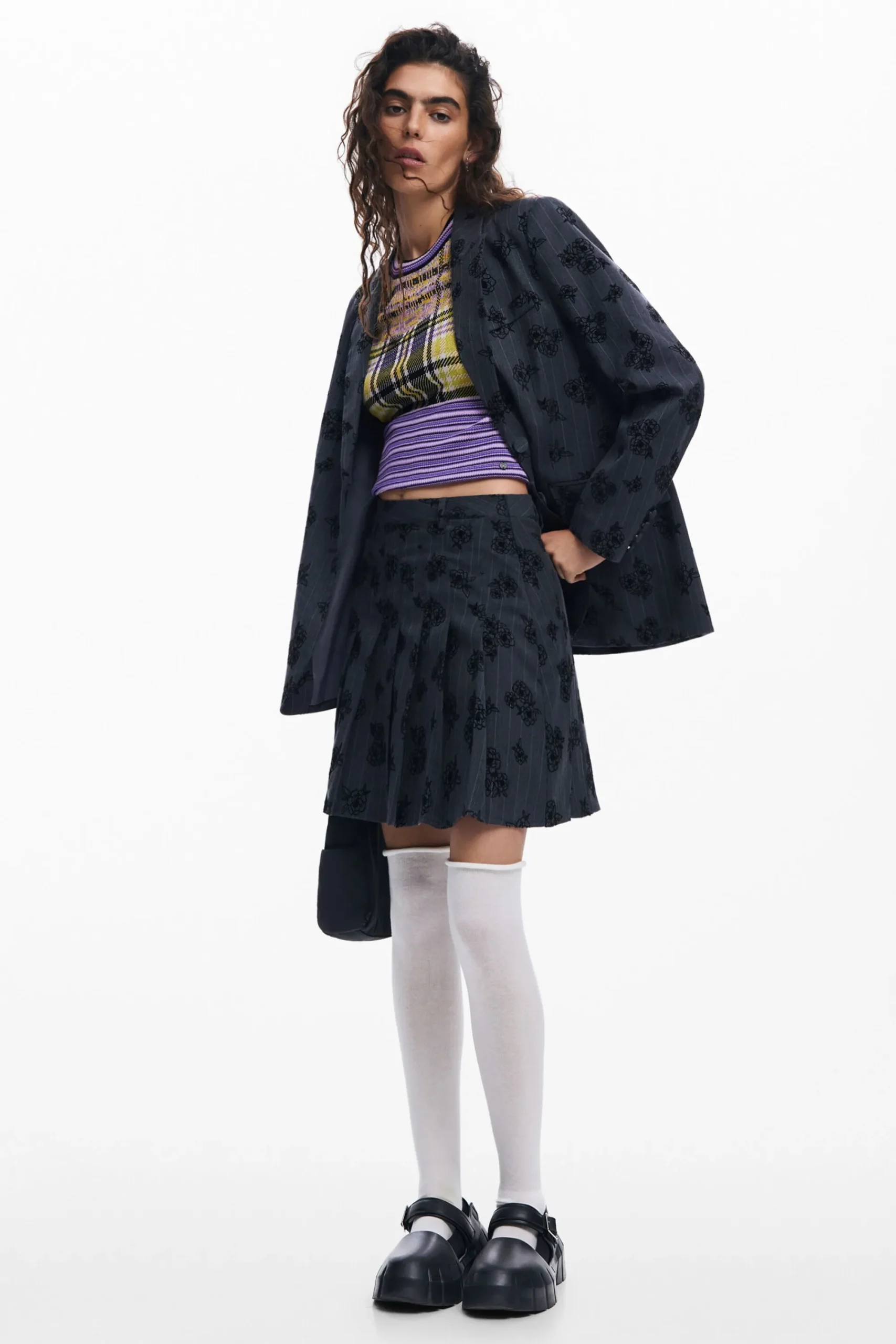 Casacões E Casacos<Desigual Blazer de flores