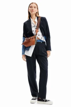Casacões E Casacos<Desigual Blazer híbrido ganga