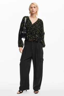 Camisas E Blusas<Desigual Blusa estampada com flores