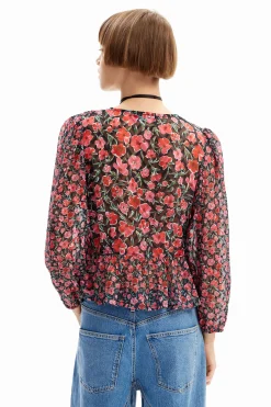 Camisas E Blusas<Desigual Blusa plumeti flores
