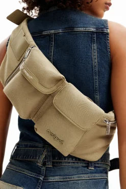 Malas<Desigual Bolsa de cintura M canvas bolsos
