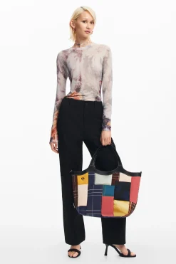 Malas|Malas Shopper<Desigual Bolsa geometria alças