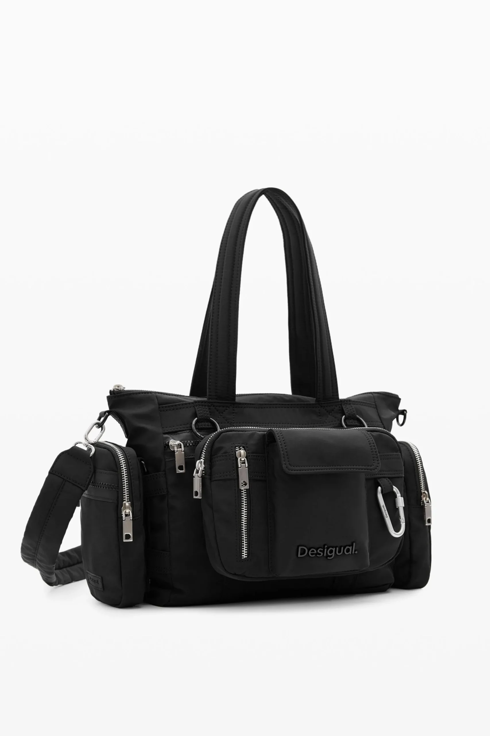 Malas<Desigual Bolsa grande com asas e fecho éclair