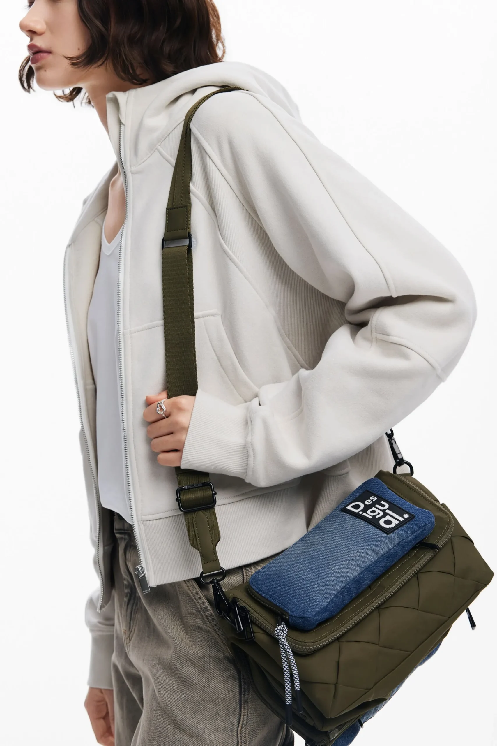 Malas|Malas A Tiracolo<Desigual Bolsa transversal bicolor