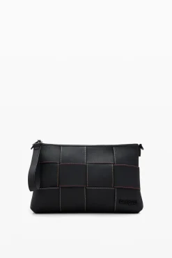 Malas|Malas A Tiracolo<Desigual Bolsa transversal M trançada com pespontos