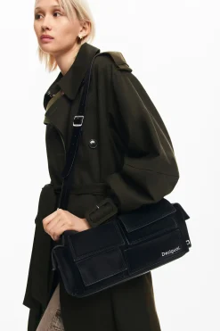 Malas<Desigual Bolso baguette multibolsos