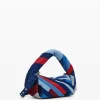 Malas<Desigual Bolso de denim listrado