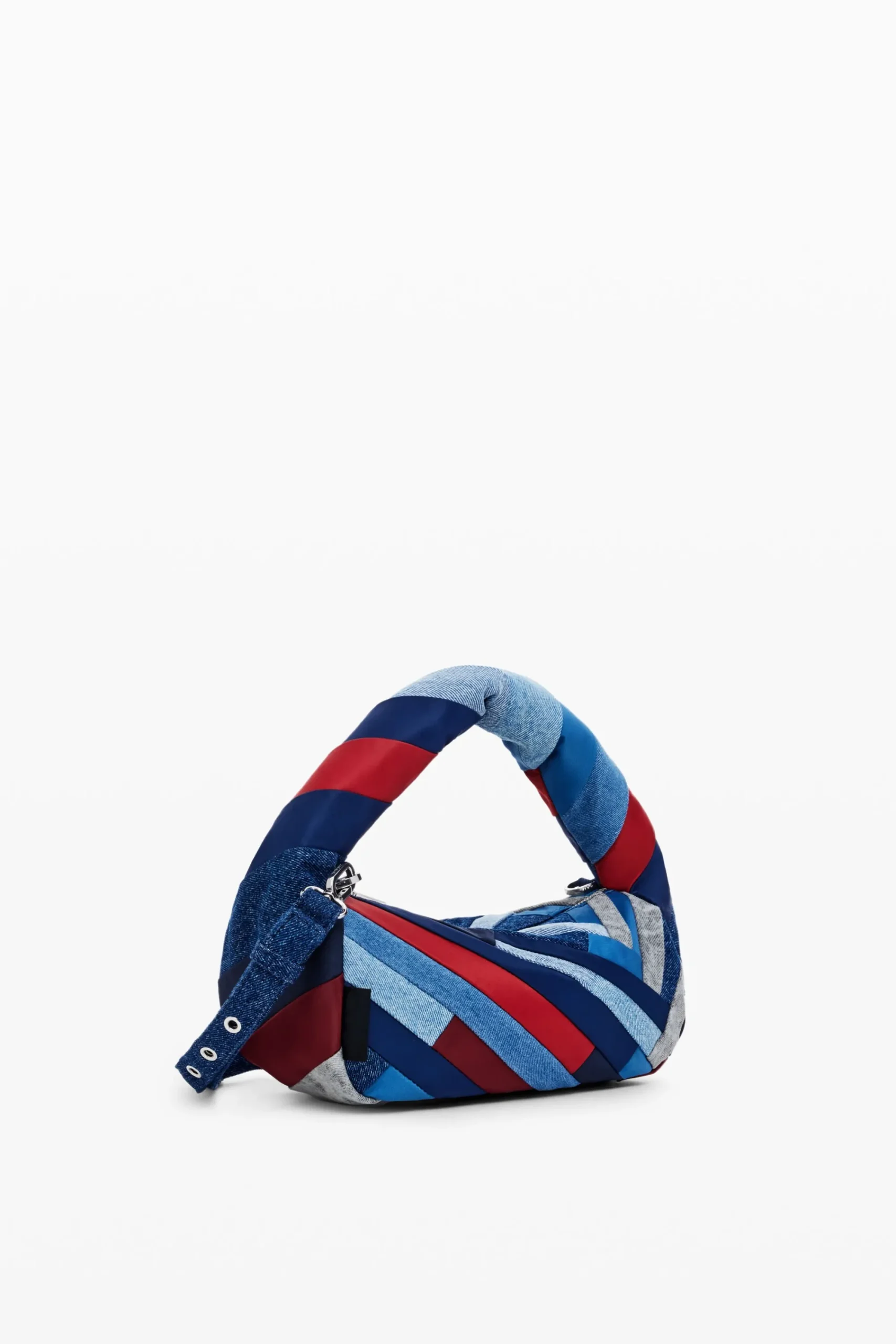 Malas<Desigual Bolso de denim listrado