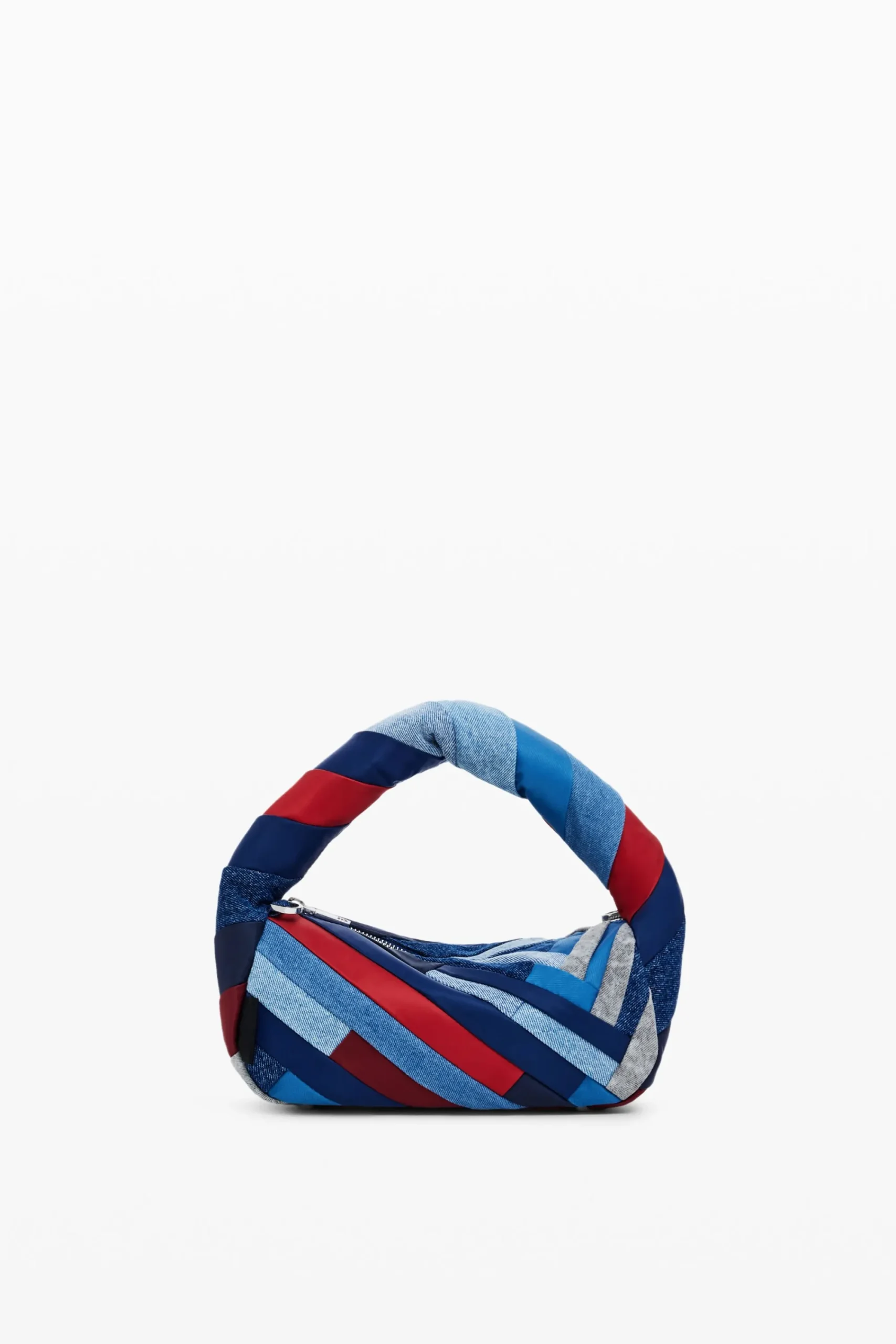 Malas<Desigual Bolso de denim listrado
