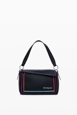 Malas<Desigual Bolso de mão multilinear com zíper