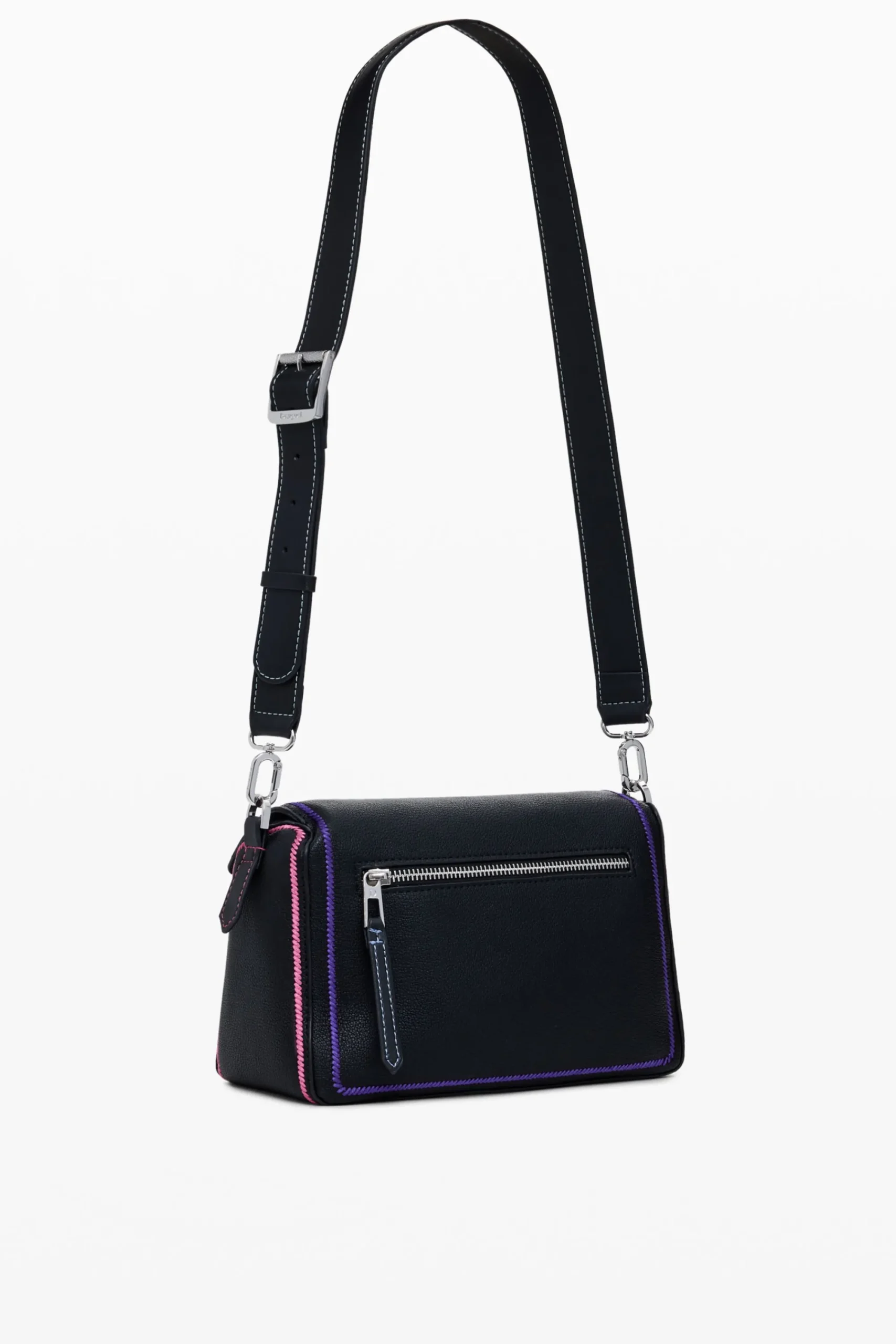 Malas<Desigual Bolso de mão multilinear com zíper