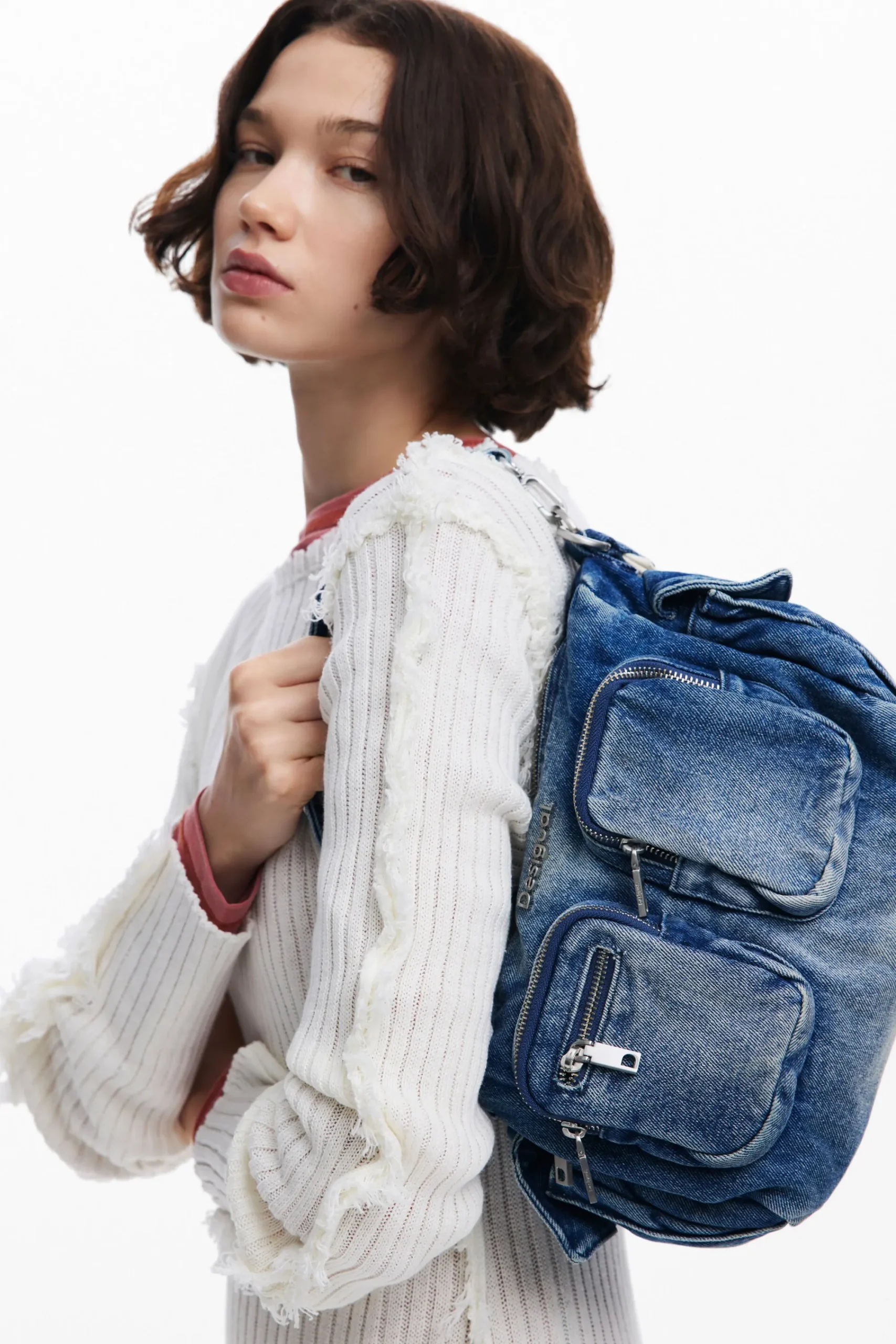 Malas<Desigual Bolso S denim