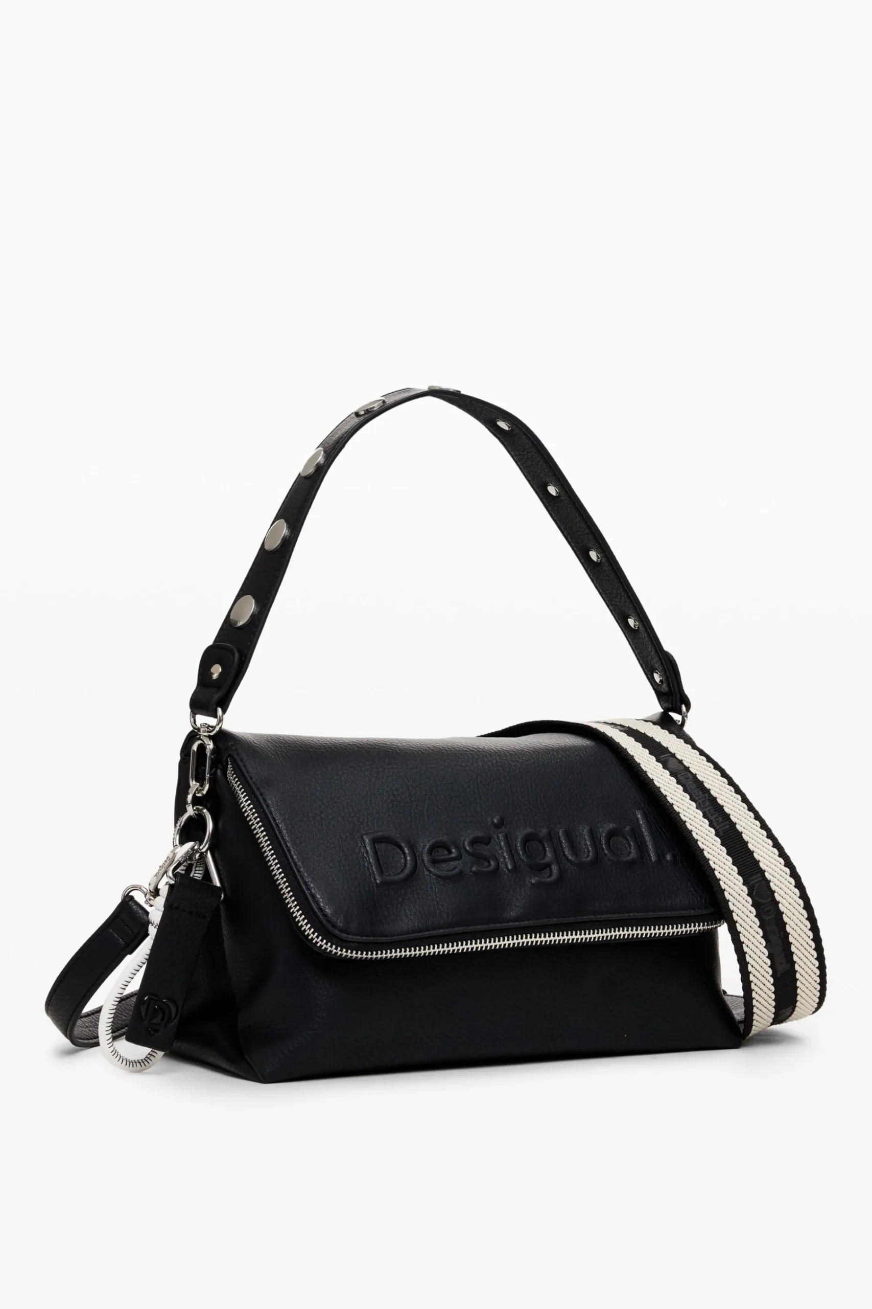 Malas<Desigual Bolso tiracolo M Half Logo