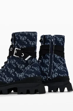 Sapatos<Desigual Bota de denim trucker