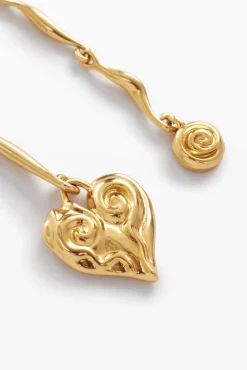 Joalharia<Desigual Brincos assimétricos banho de ouro Zalio