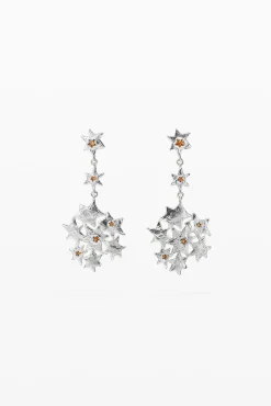 Joalharia<Desigual Brincos longos em forma de estrelas Zalio
