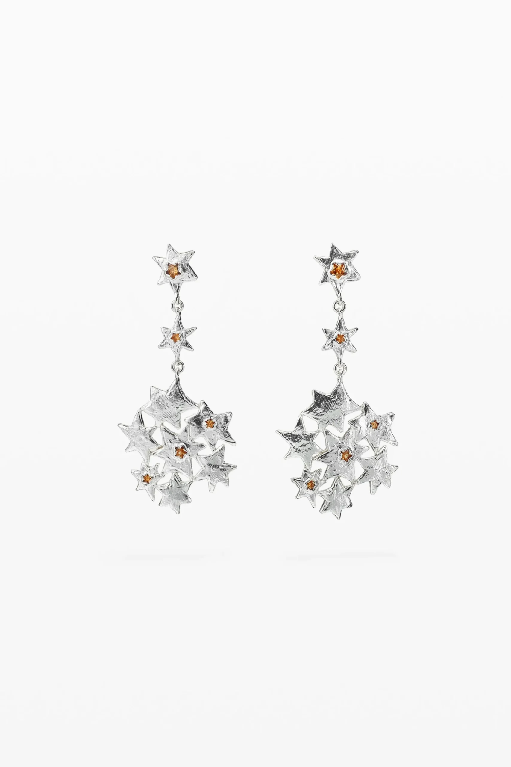 Joalharia<Desigual Brincos longos em forma de estrelas Zalio