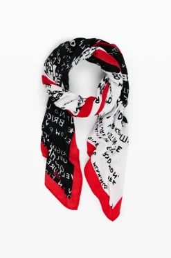 Écharpes E Cachecóis<Desigual Cachecol com lettering