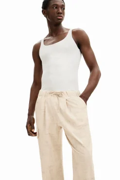 Jeans E Calças<Desigual Calça cargo estampada