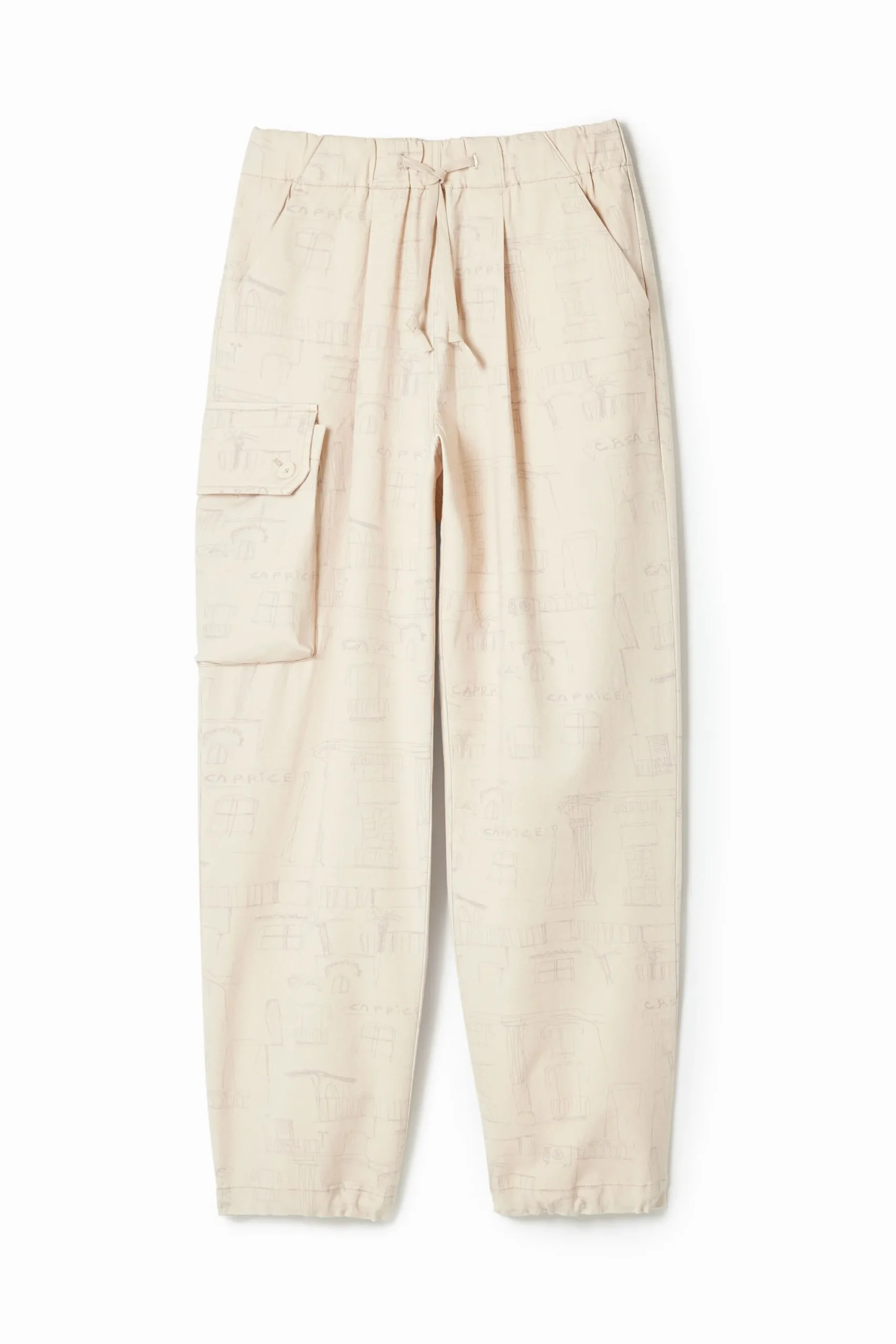 Jeans E Calças<Desigual Calça cargo estampada