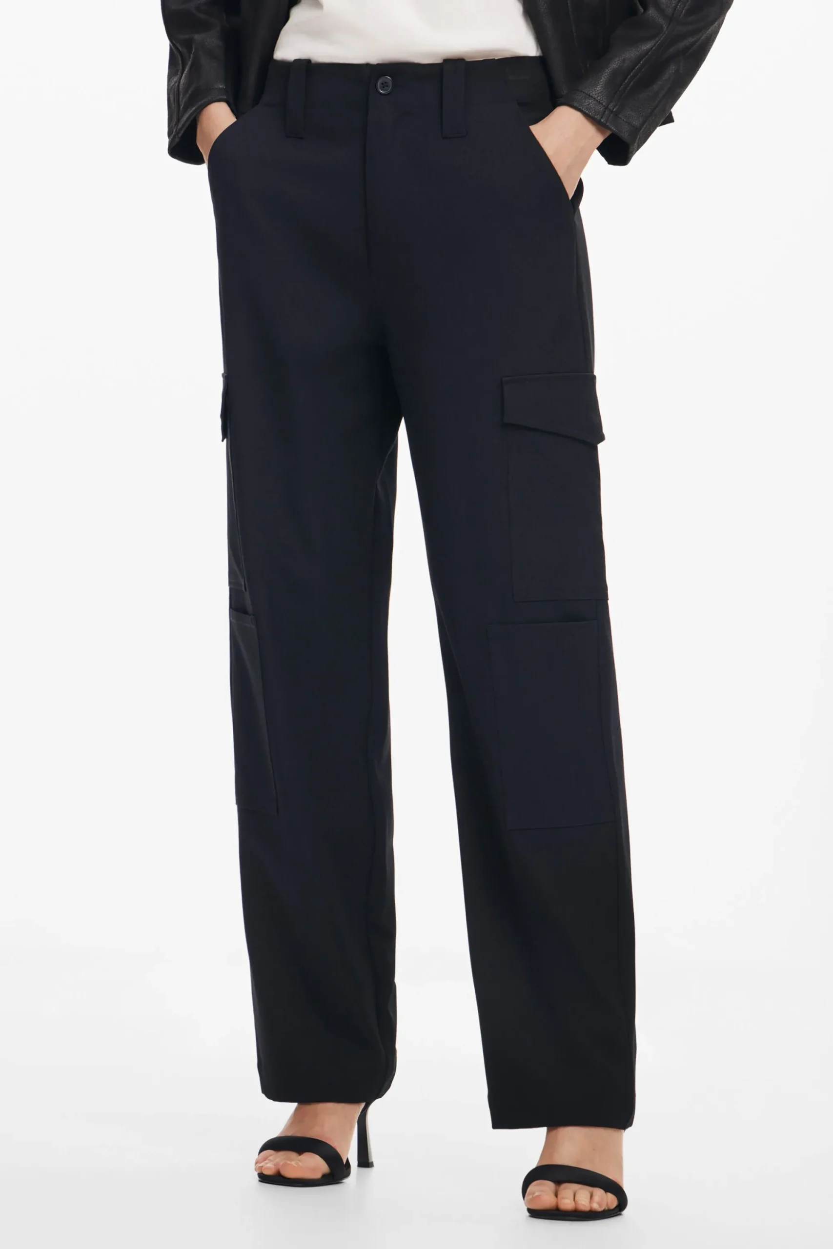 Calças<Desigual Calça cargo fluida