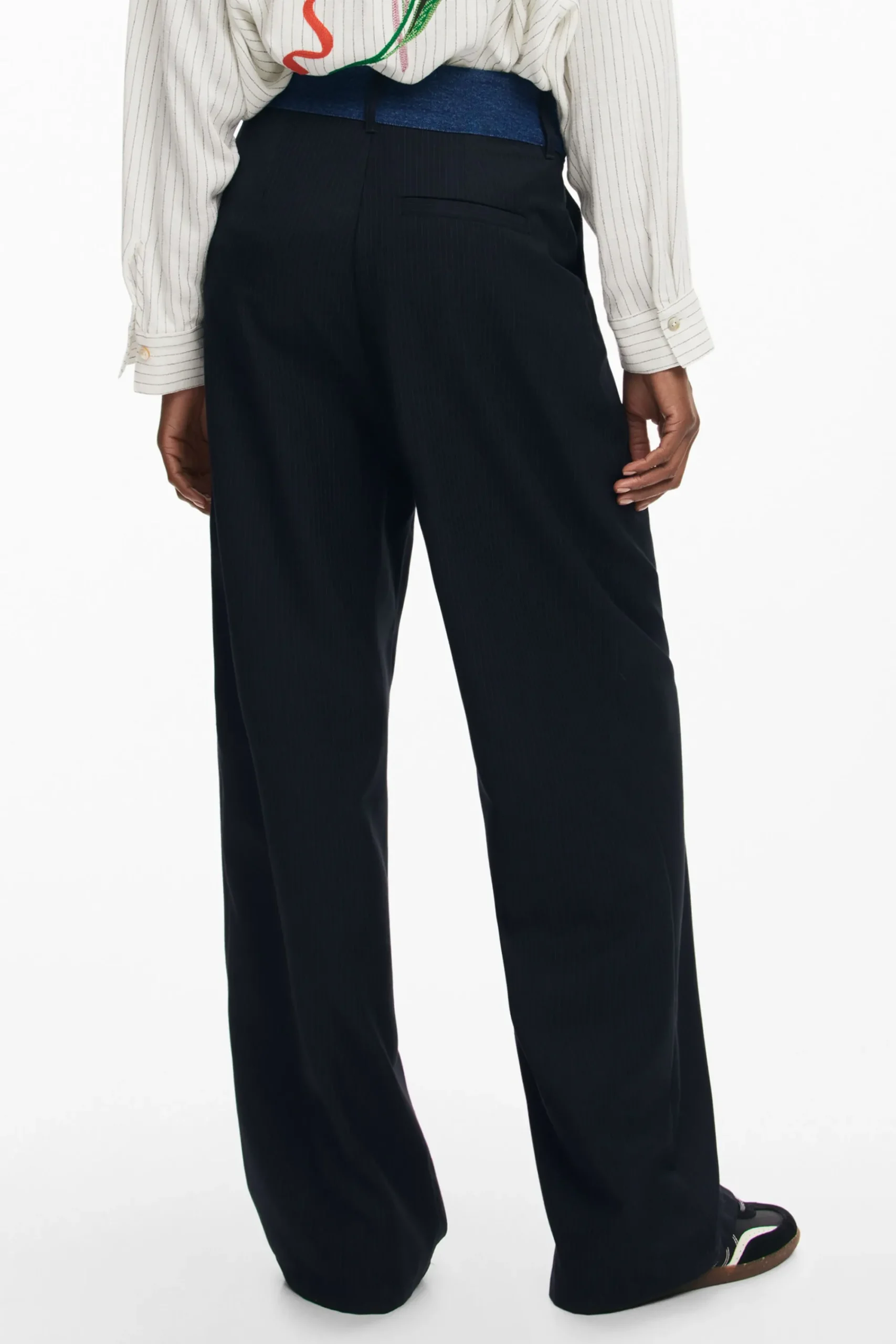 Calças<Desigual Calça de alfaiataria combinada