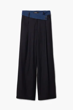 Calças<Desigual Calça de alfaiataria combinada