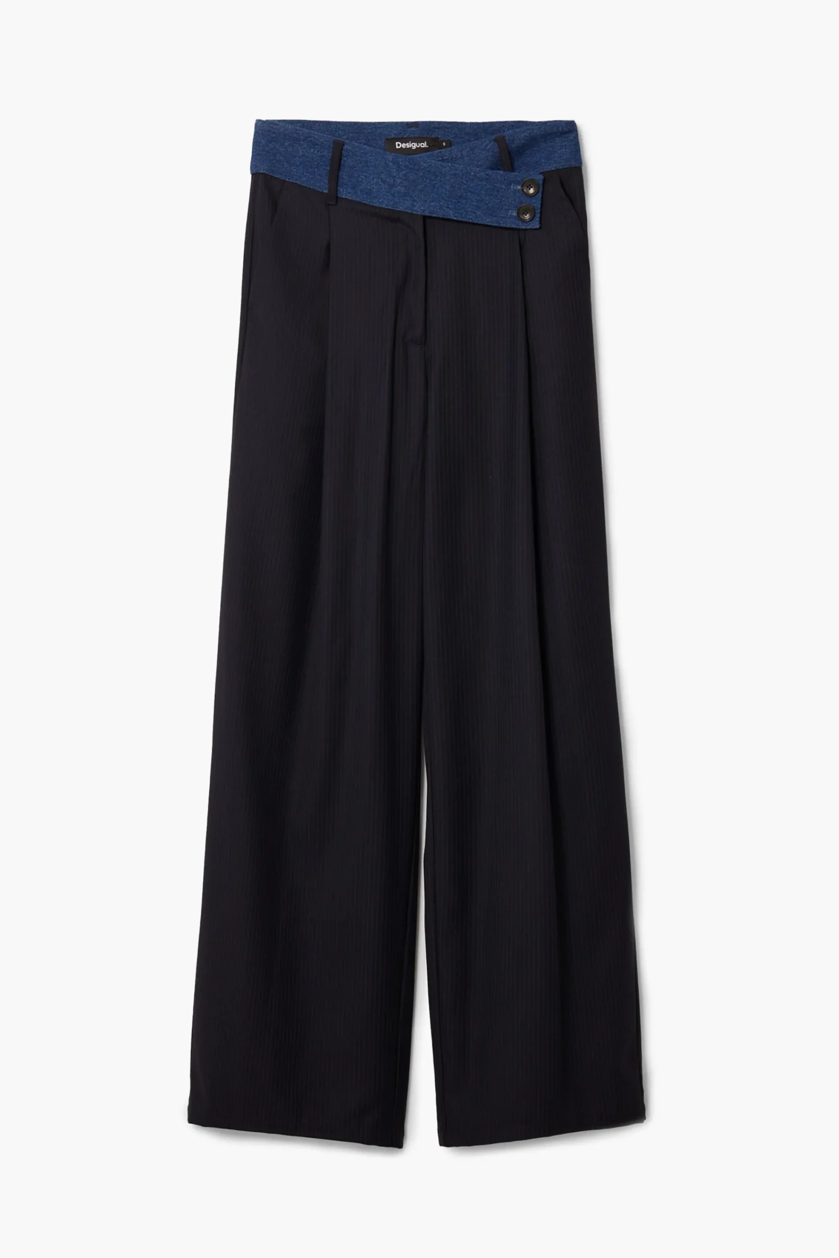 Calças<Desigual Calça de alfaiataria combinada
