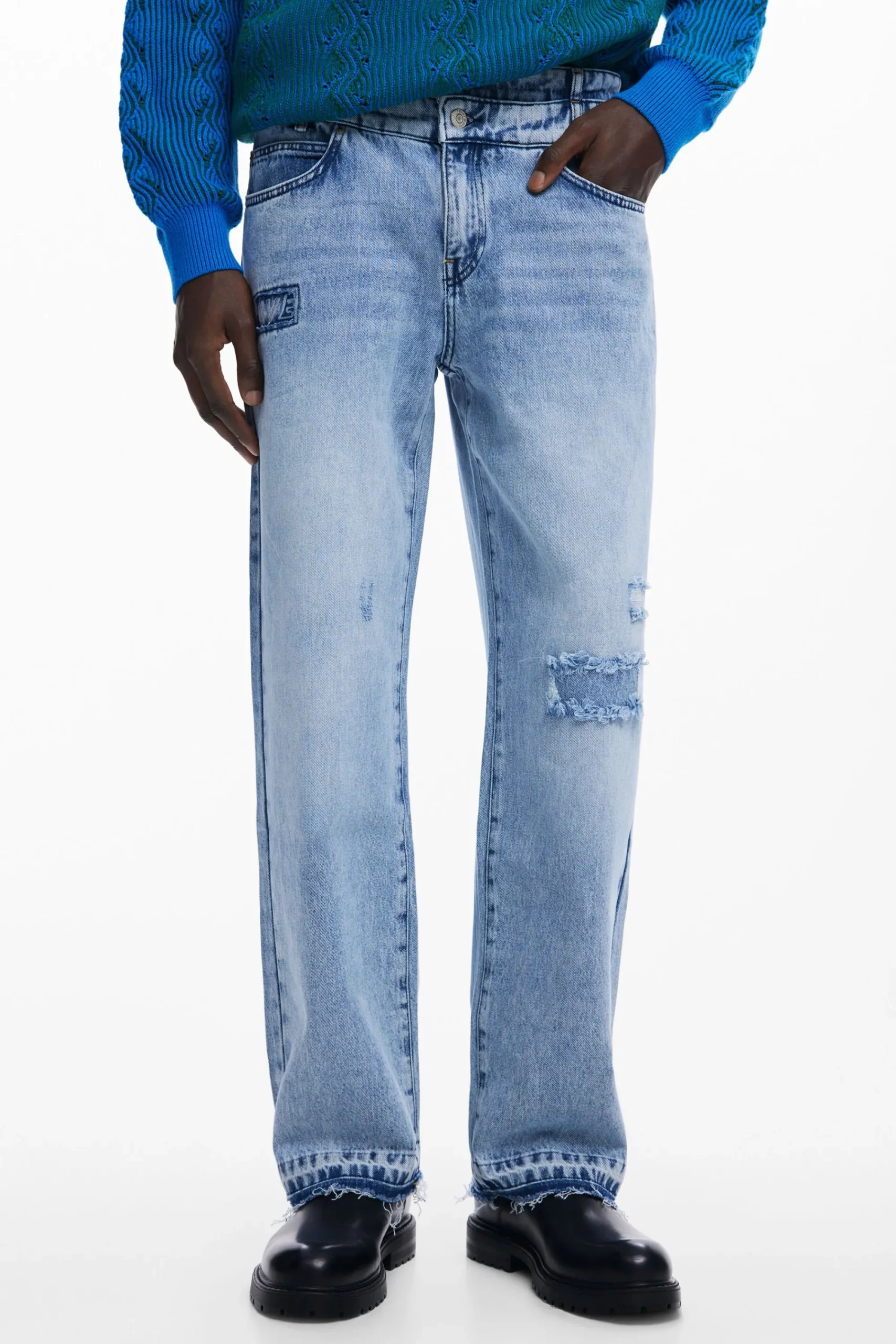 Jeans E Calças<Desigual Calça de cintura dupla