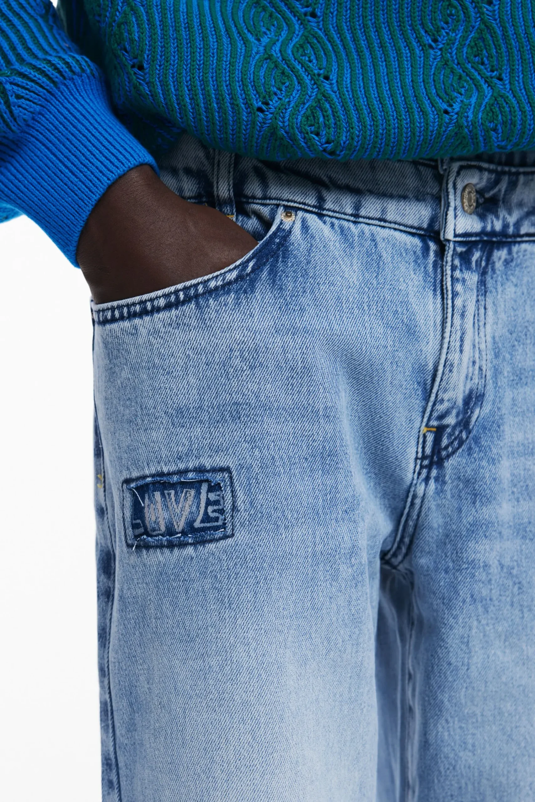 Jeans E Calças<Desigual Calça de cintura dupla