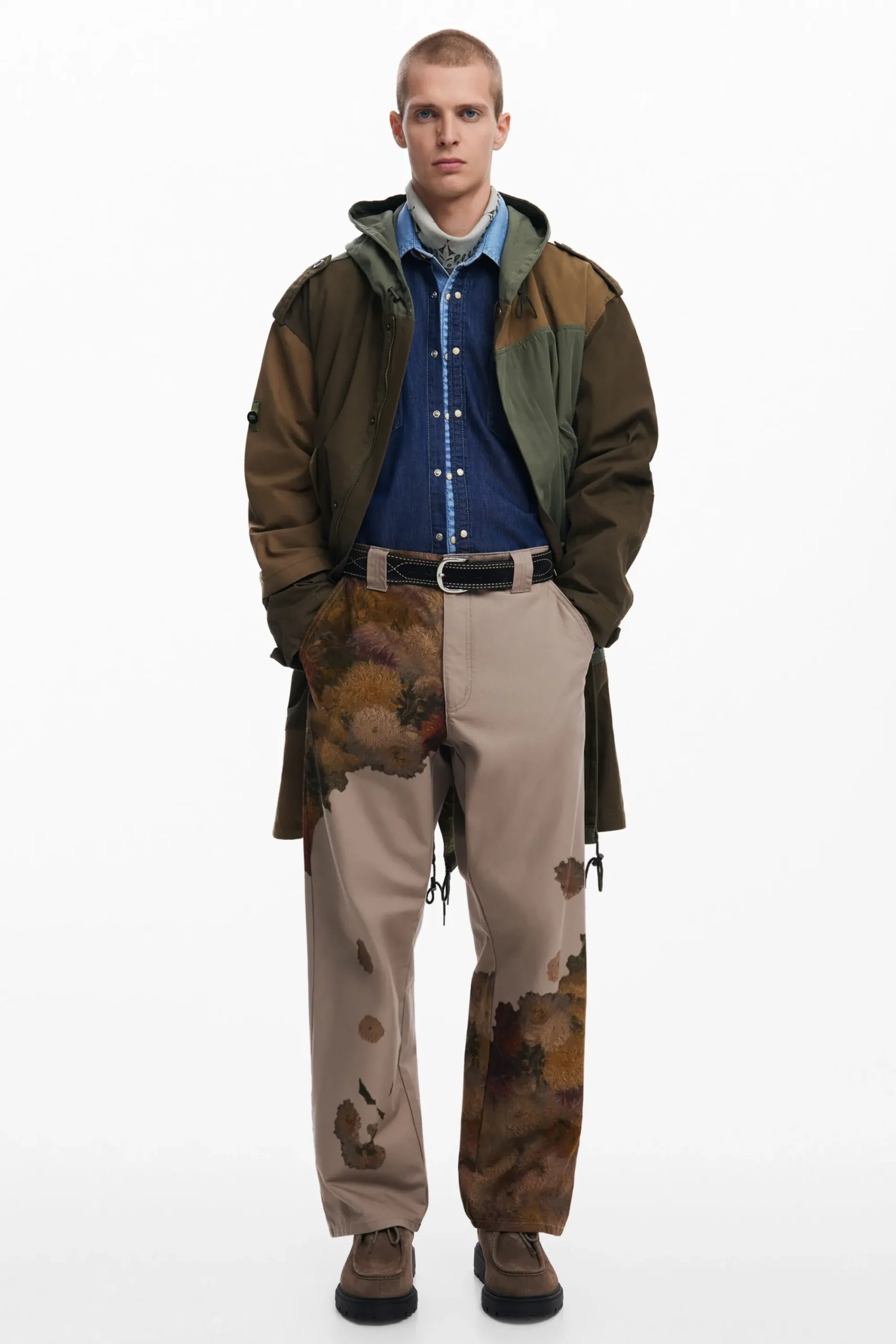 Jeans E Calças<Desigual Calça estampada de flores