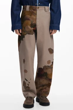Jeans E Calças<Desigual Calça estampada de flores