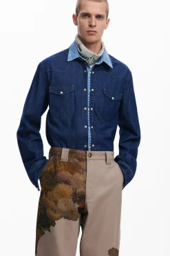 Jeans E Calças<Desigual Calça estampada de flores