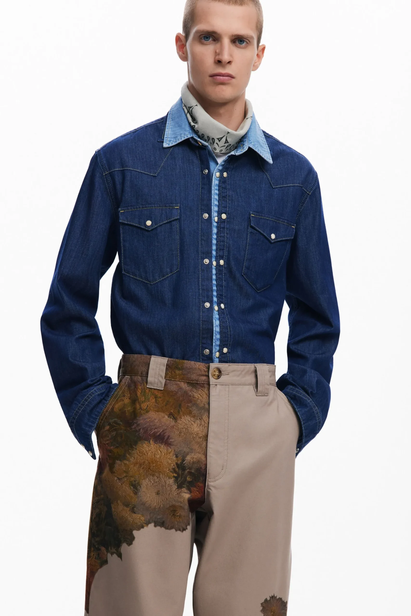 Jeans E Calças<Desigual Calça estampada de flores