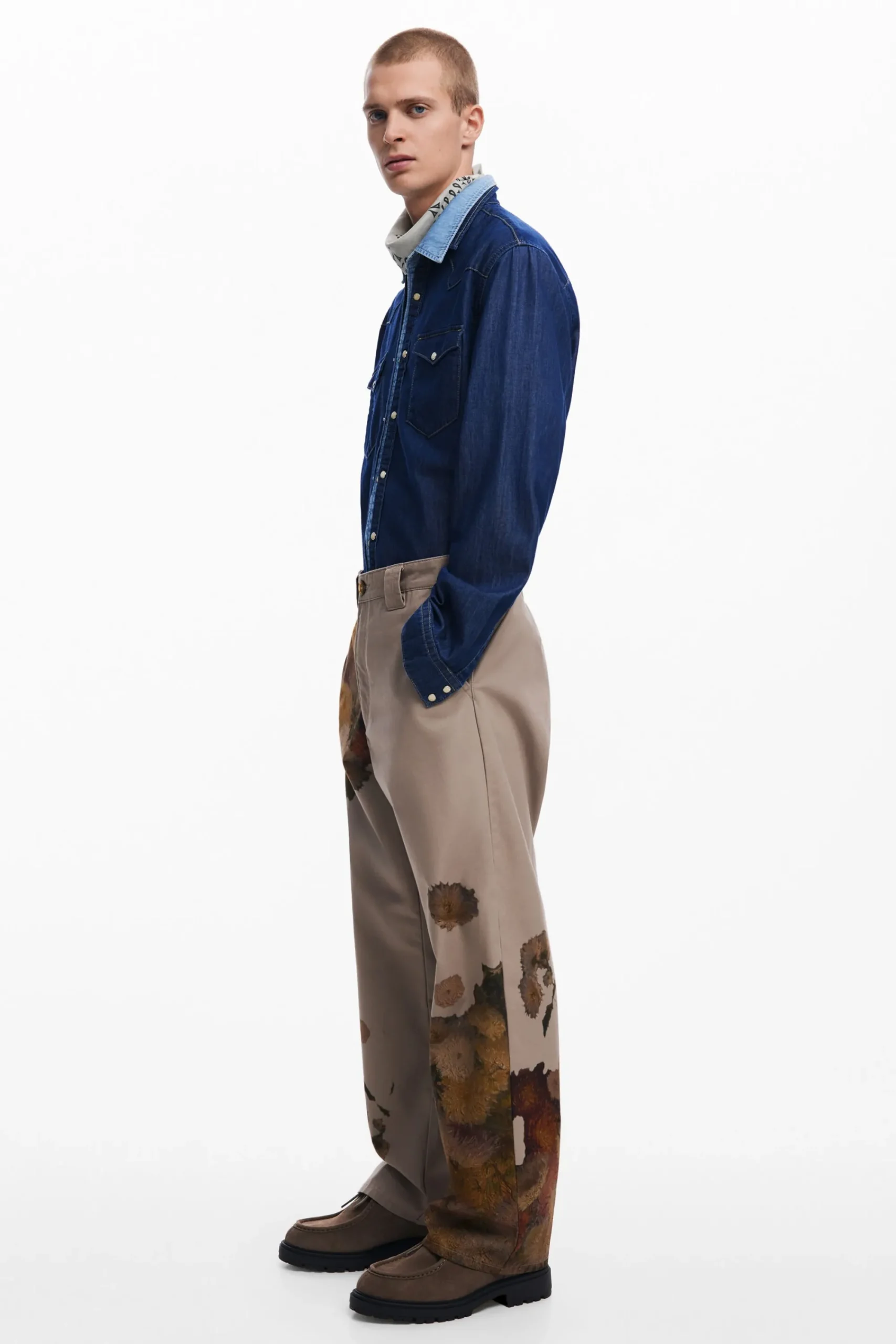 Jeans E Calças<Desigual Calça estampada de flores