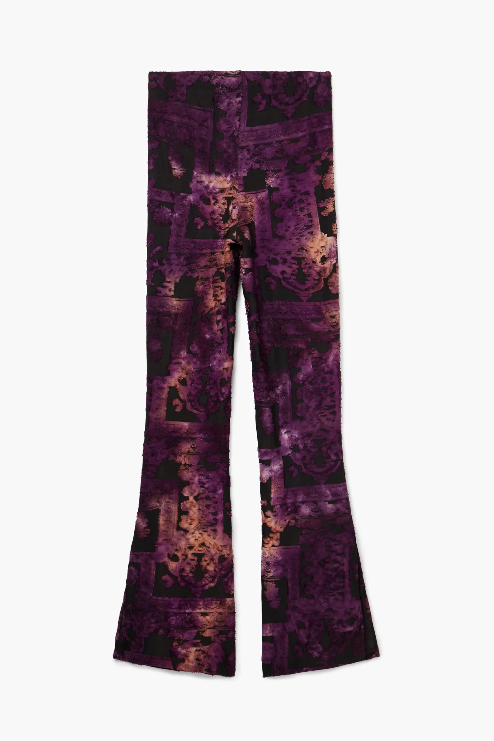 Calças<Desigual Calça flare devoré
