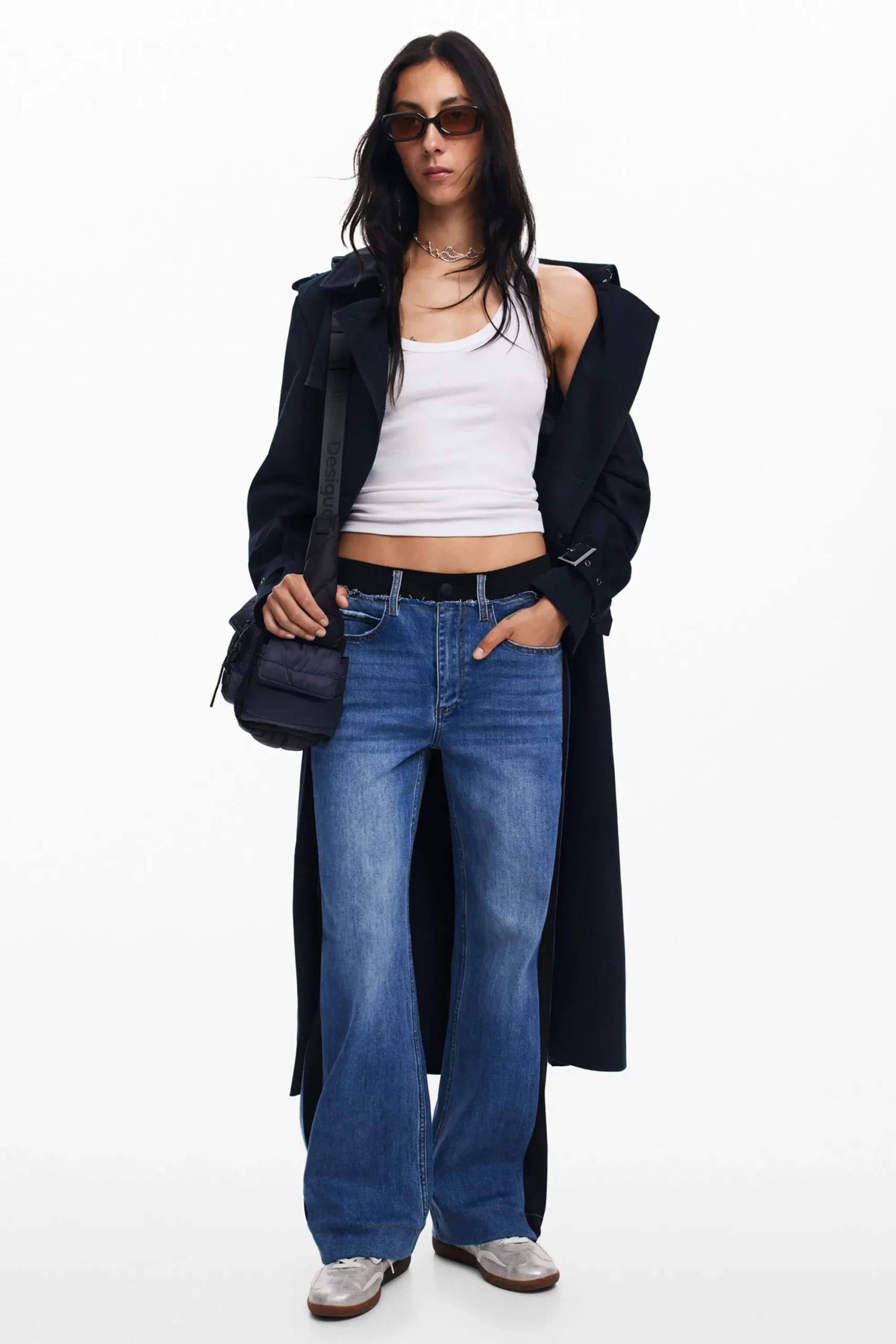 Jeans|Calças<Desigual Calça jeans combinada
