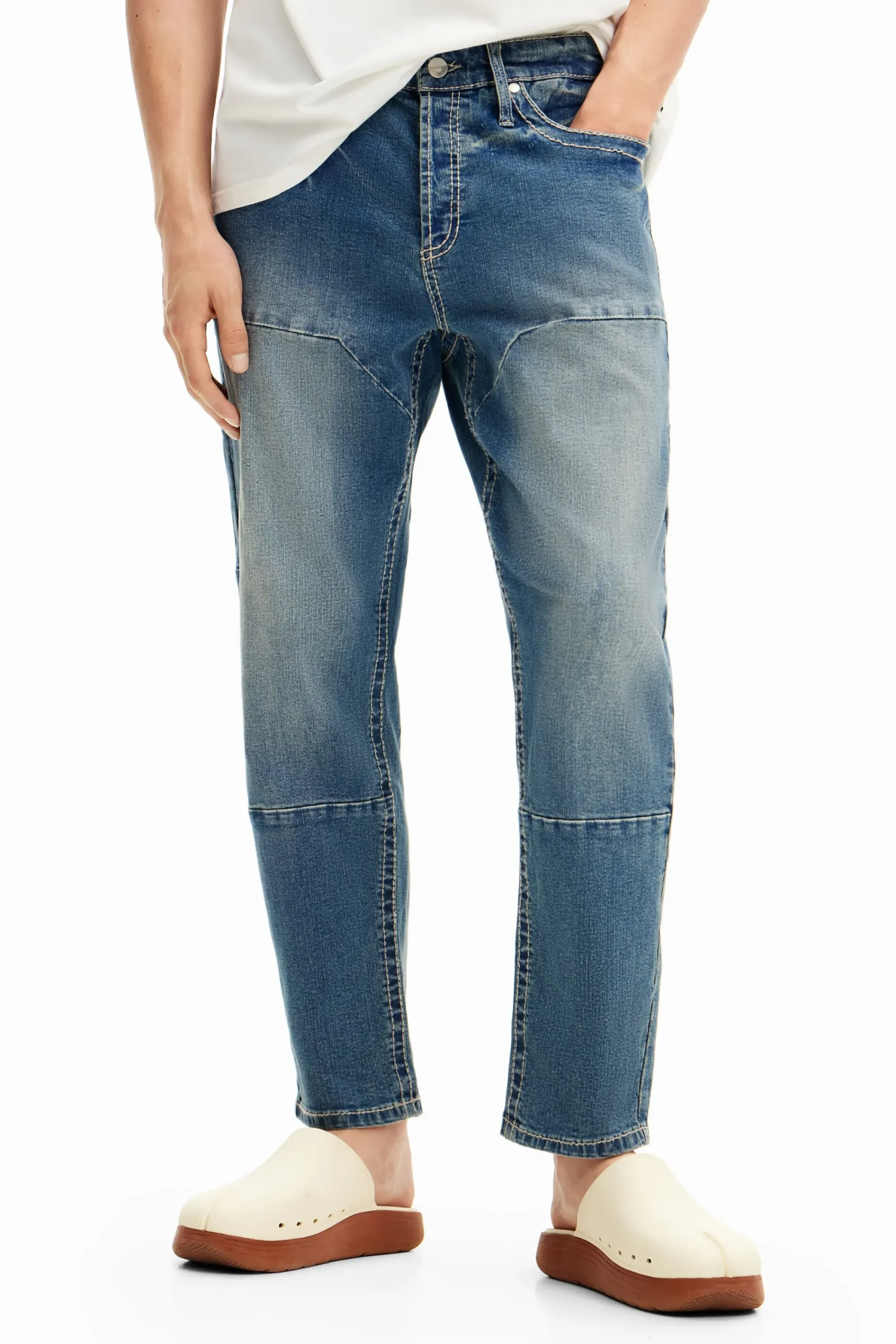 Jeans E Calças<Desigual Calça jeans longa