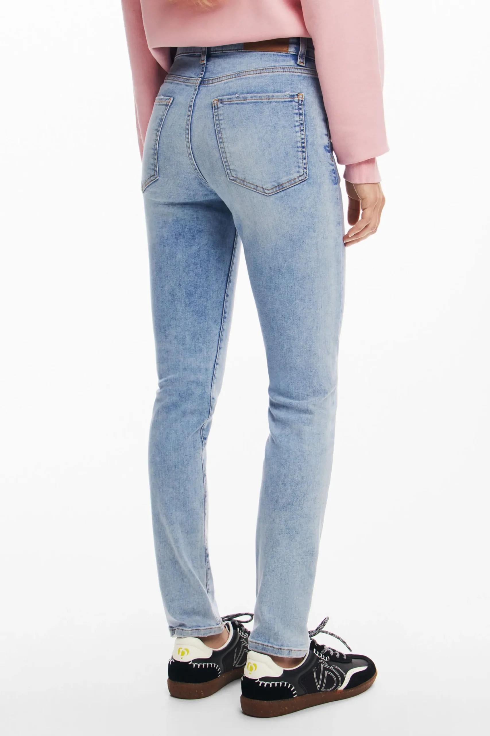 Jeans|Calças<Desigual Calça jeans rosa