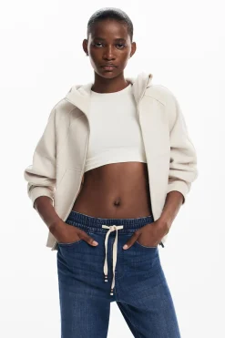 Jeans|Calças<Desigual Calça jogger em tecido jeans