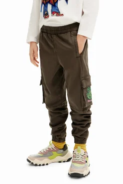 Calças E Jeans<Desigual Calça jogger longa com bolsos cargo