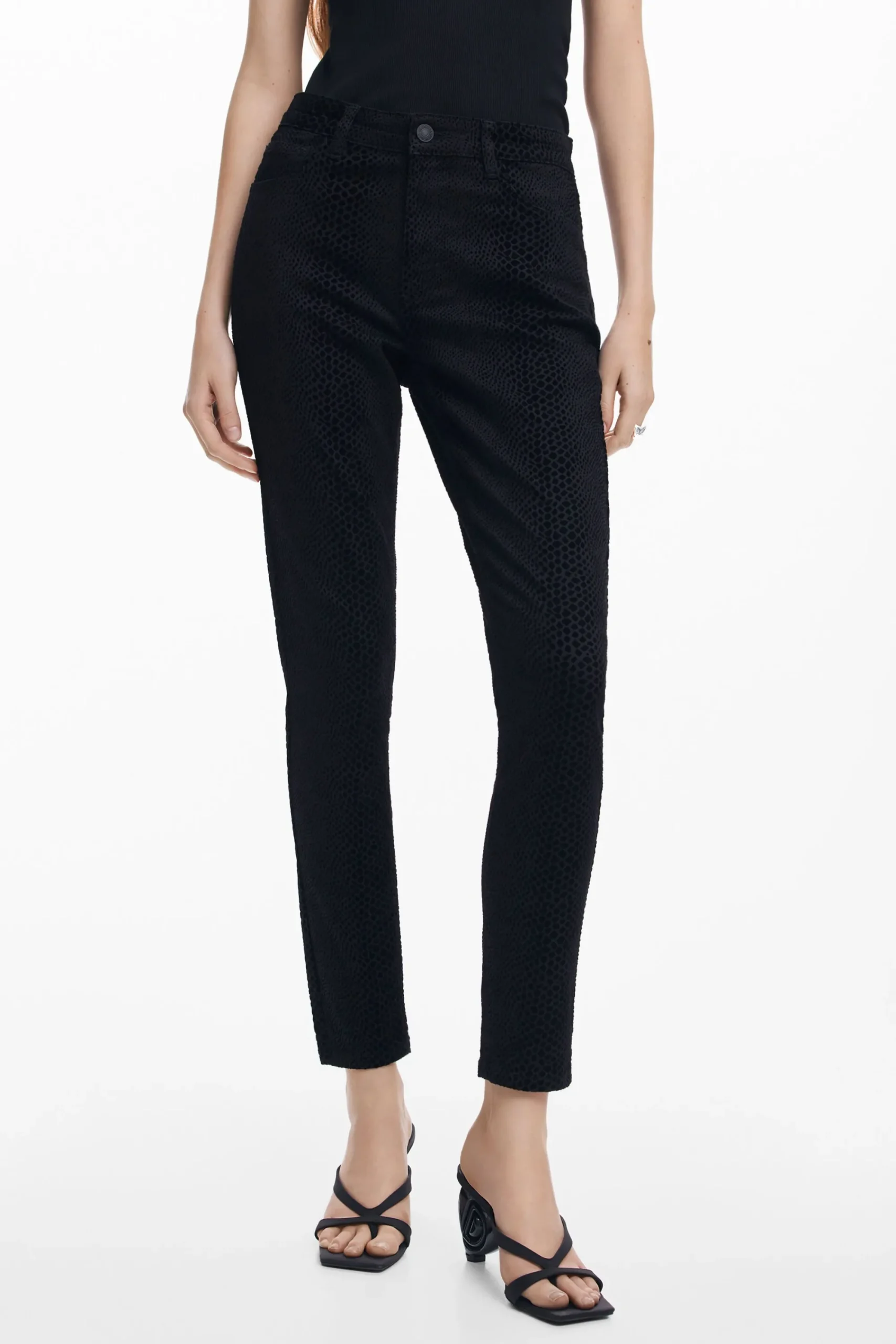 Calças<Desigual Calça slim denim