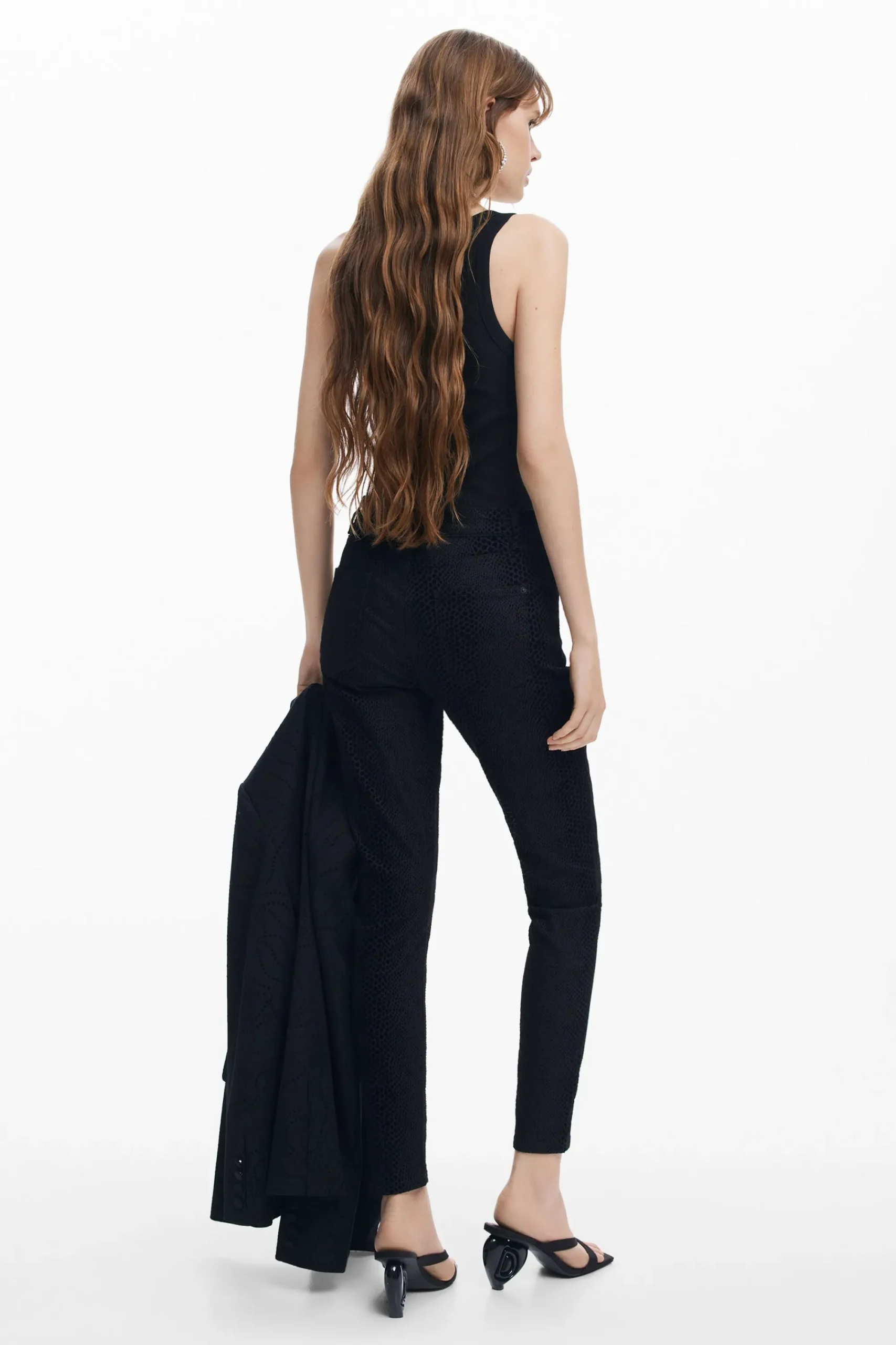Calças<Desigual Calça slim denim