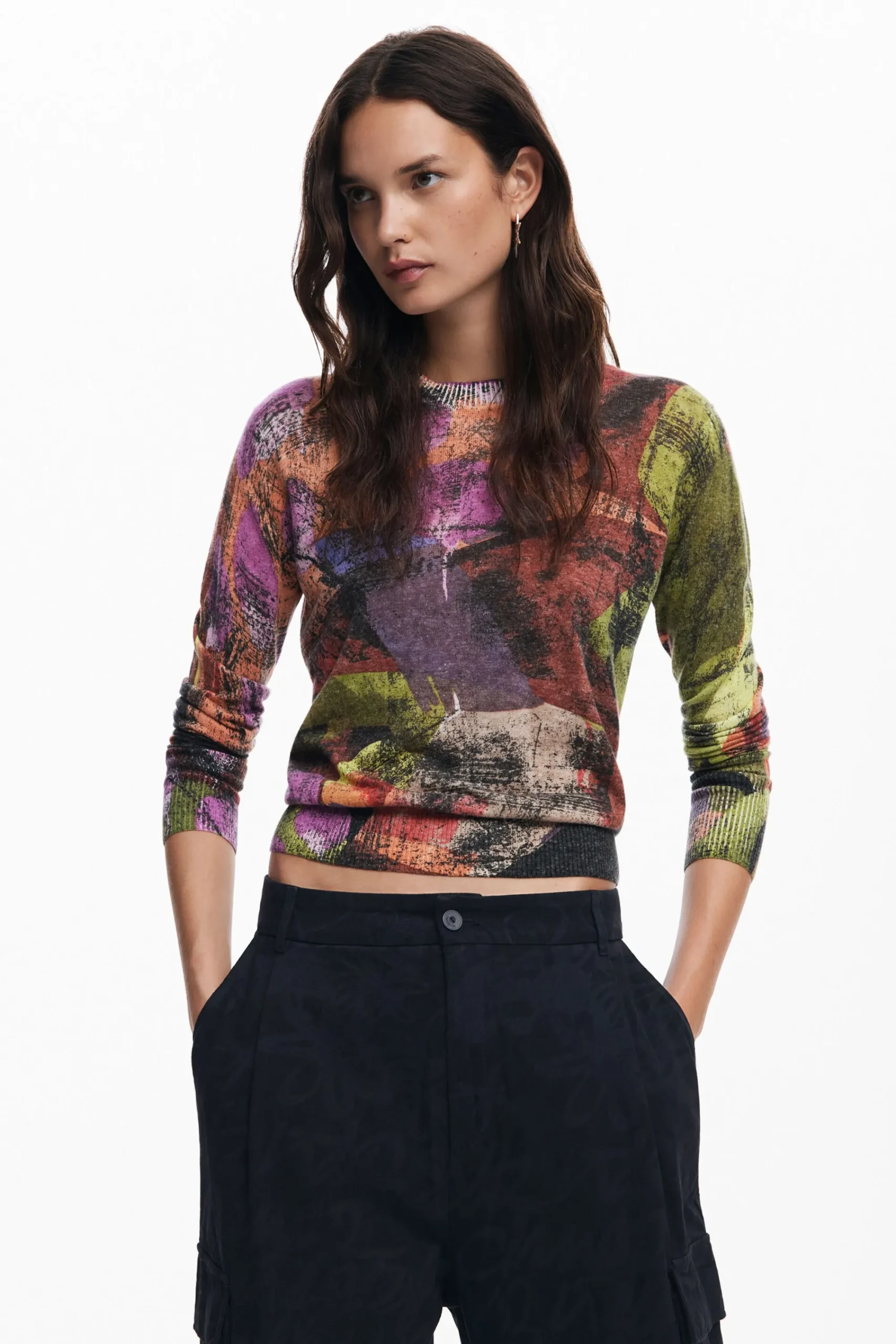Calças<Desigual Calças cargo estampadas M. Christian Lacroix