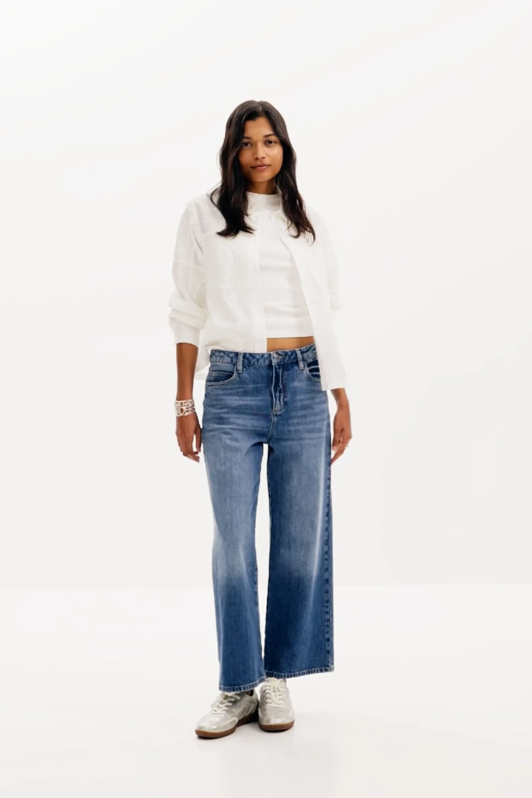 Jeans|Calças<Desigual Calças culotte de denim