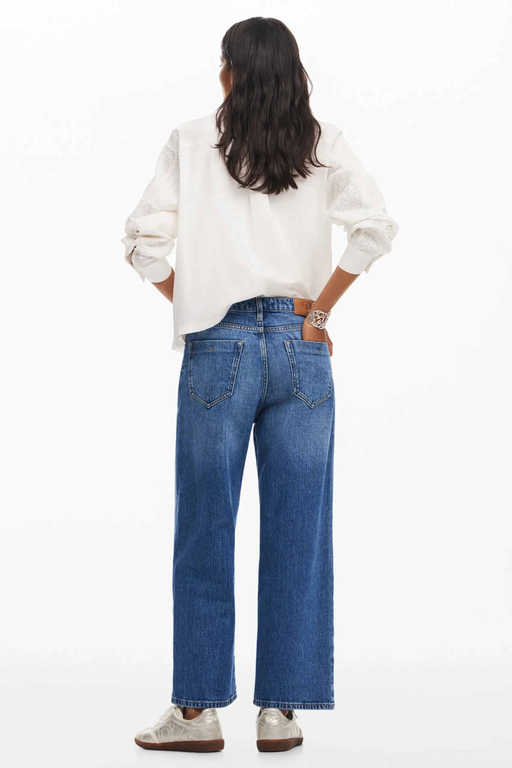 Jeans|Calças<Desigual Calças culotte de denim